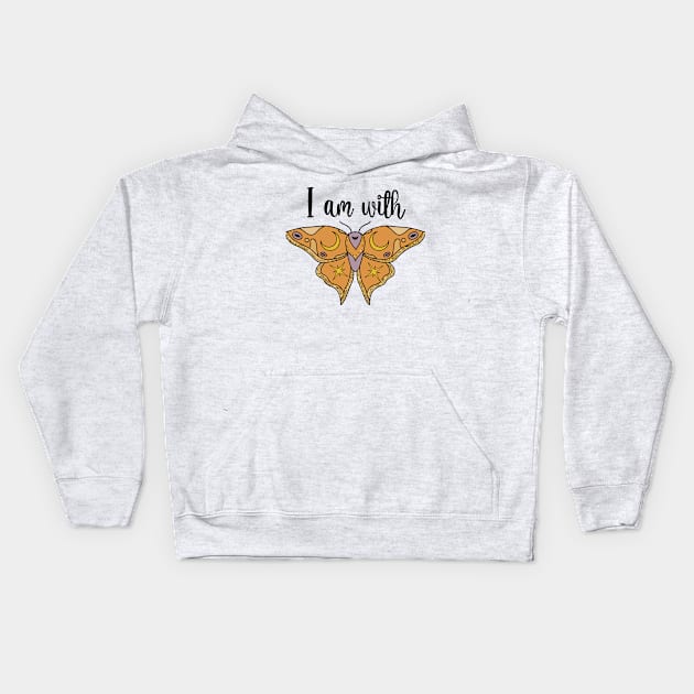 I am with butterfly Kids Hoodie by reedae